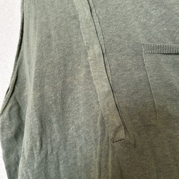 Very Gotha Italia Sleeveless Green Collared Shirt Sweater Mixed Size Small (3) - Picture 5 of 13